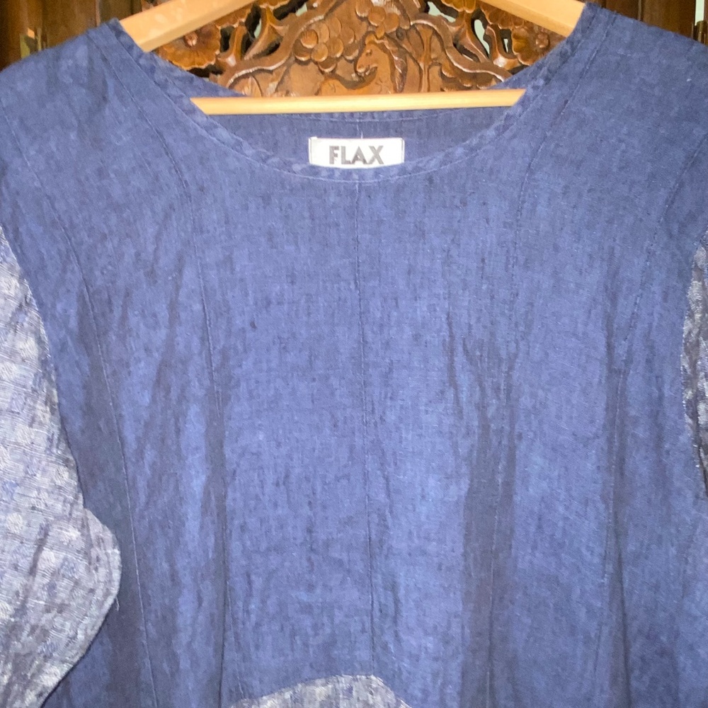 FLAX dress ~ mini tunic ~ Large - Picture 4 of 8